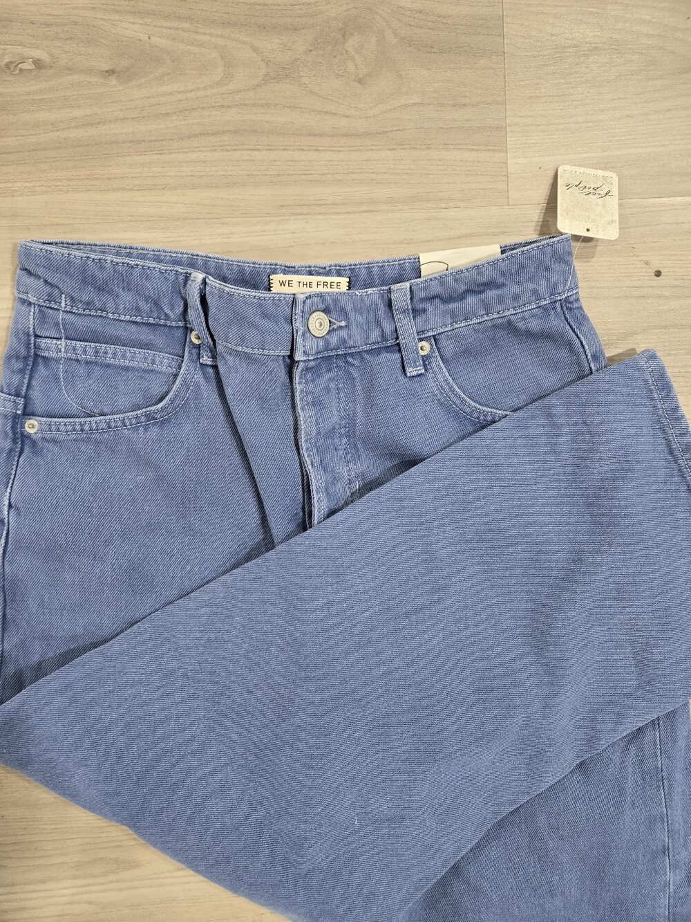 Free People Wide Leg Jeans Women's Size 27 Blue